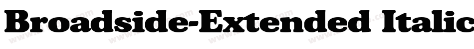 Broadside-Extended Italic字体转换